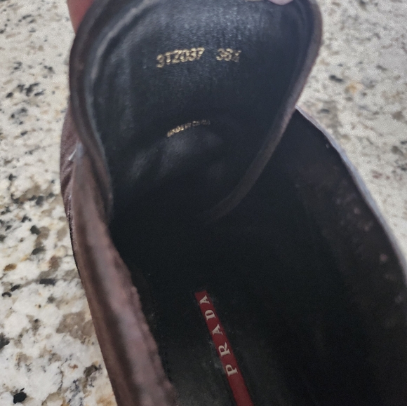 Prada Brown Suede Lace-up Booties - Picture 3 of 8